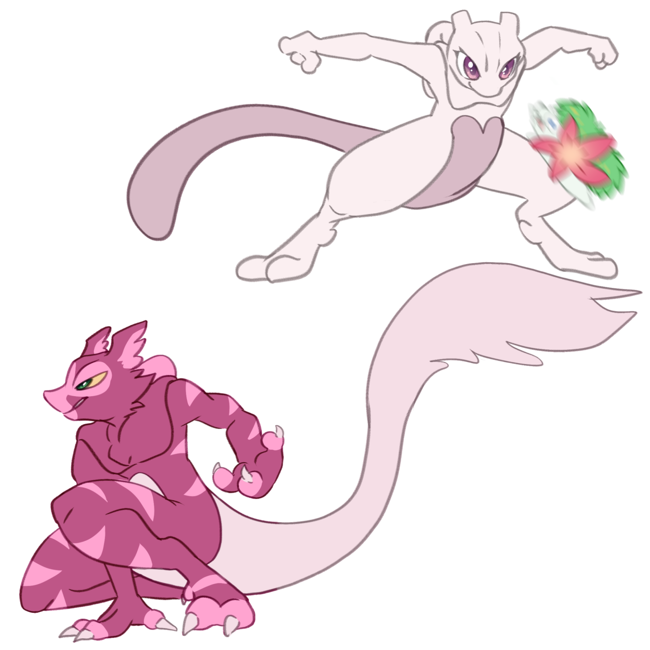 Pokemon Fusion Mew + Mewtwo X by Sketchtablet on DeviantArt