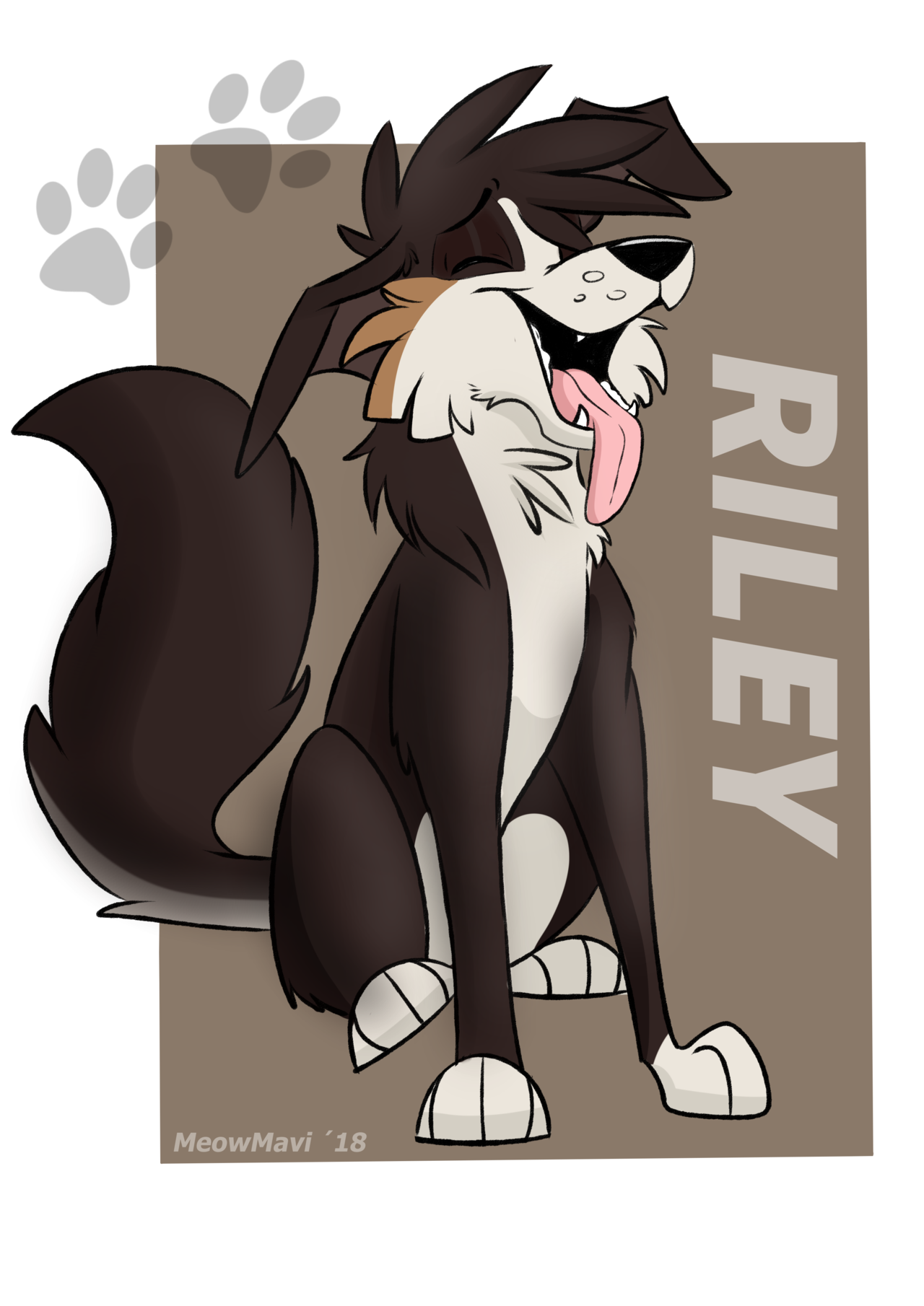 meowmavi: Heyaa everyone  I drew a new Riley today. Hope you like him x3   Cute!