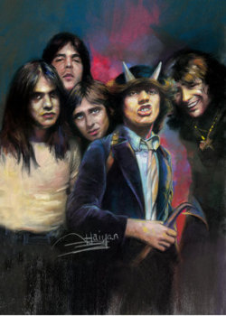 canvaspaintings:  AC/DC Band Album Art Highway