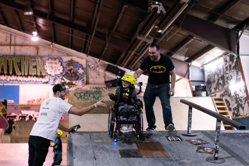 Fearless Faces Of This Weekends Kids Clinic Put On By The Lion-hearted Skater Boys Of @AdaptiveSkatewith