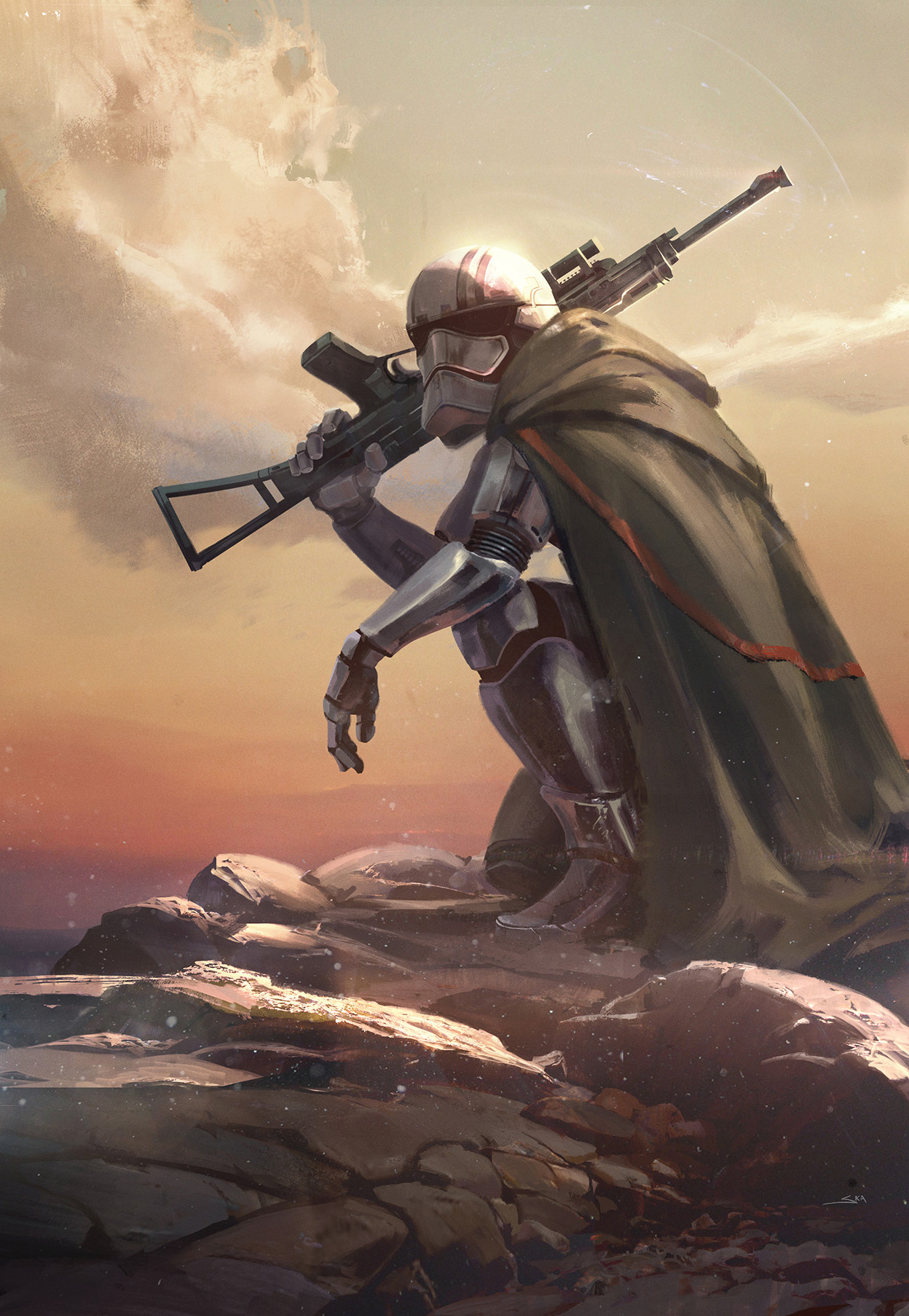 cinemagorgeous:  Tribute to Captain Phasma from Star Wars: The Force Awakens by artist