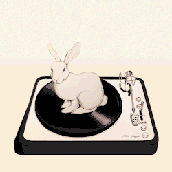 Art Gif By:  Mariechapuis:  The Rabbit-Go-Round