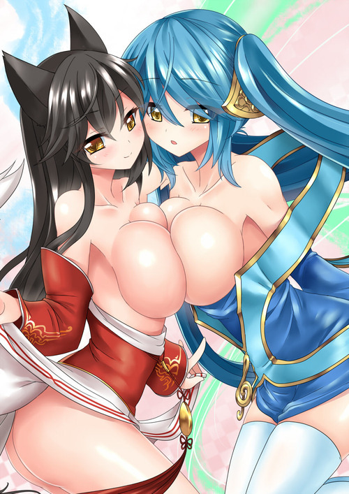 midnightecchi:  some yuri nekos for anon  ~~Wolfie
