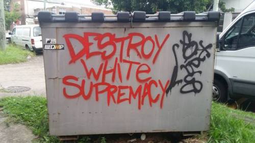 dragonmasque: geekandmisandry:  radicalgraff:  Some graffiti seen around Sydney following the white supremacist massacre in Christchurch  Make a they’ll racism risk regret. A  love it, that’s graffiti I want in my city.   See, these are the sorts