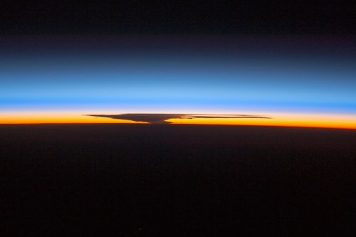 Thunderstorm from spacePhotography on the space station has had a focus towards clouds and skyscapes