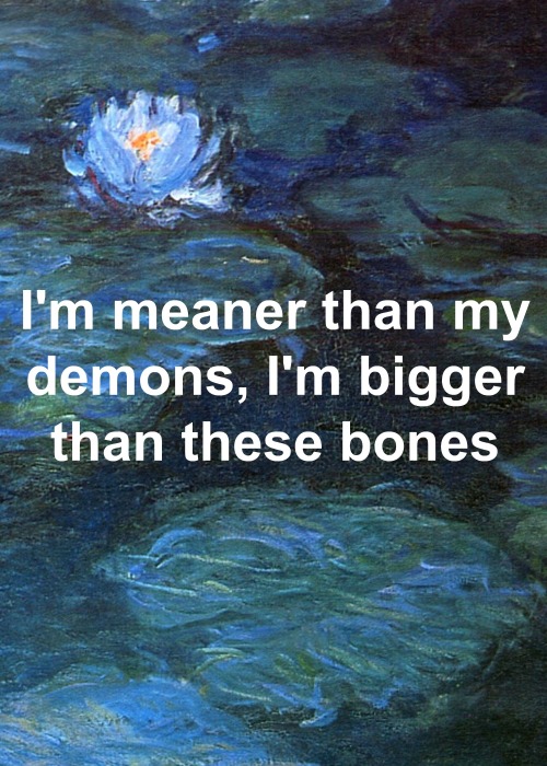 navybblue:  Colors // Halsey x Water Lilies // Claude Monet