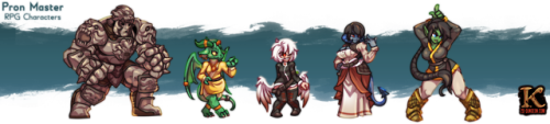 Last Commissions I finished! :&gt; (2 10-Packs, 1 5-Pack, 2 Full-Body NoBG)Gonna be opening more slo
