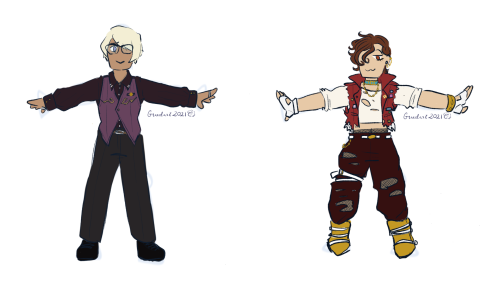 Ummm I haven’t posted art in what feels like a century? So here’s some Swap!AU Klavier and Apollo fo