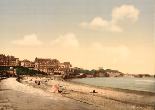 From the Beach, Biarritz, Pyrenees, Franceca. 1890–1900Photochrom print published by Detroit Publish