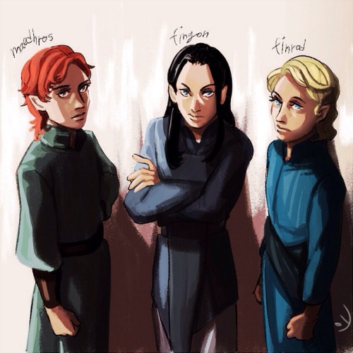 hereff:faramireowyn:Young Princes of NoldorHey, thanks for reblogging lots of fanarts, but can you g