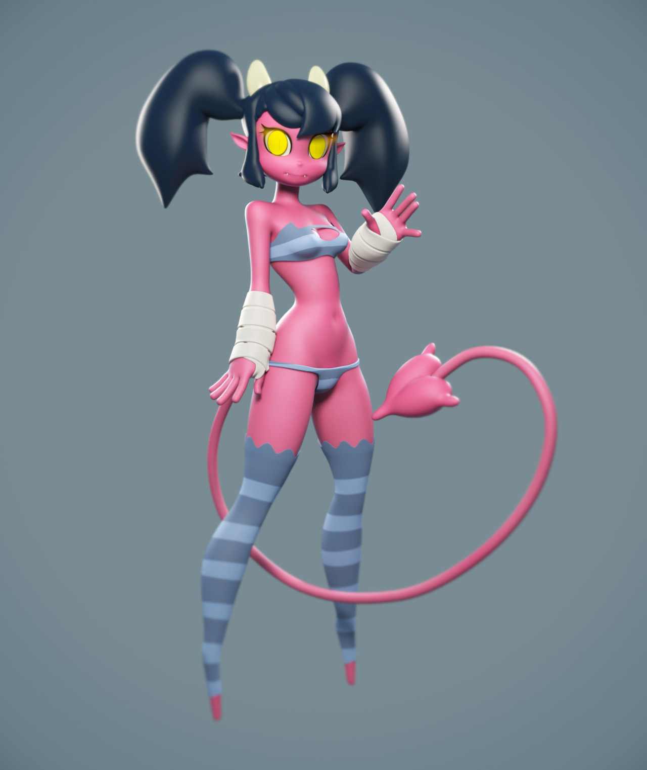 xelabo:  I did it, finally. Started the first sketch sculpt Aug. 2014   Devil girl