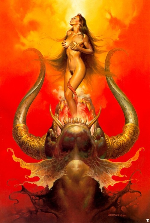 Porn Pics love69web: Boris Vallejo Hands (1981) Demon