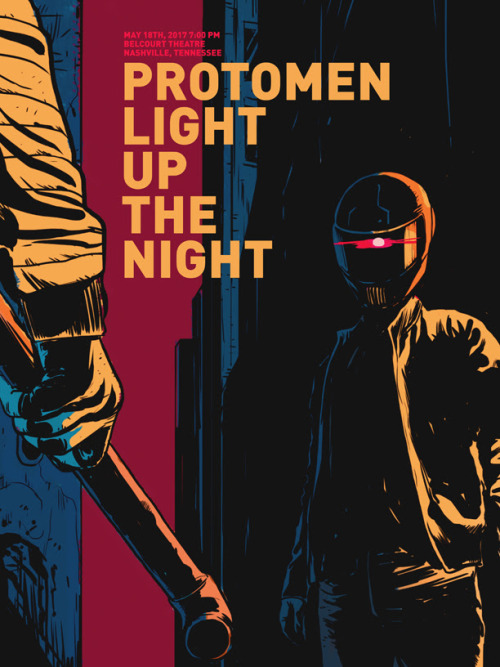 Loving these posters the Protomen are making using my Light Up the Night comic sequence art. Gotta f