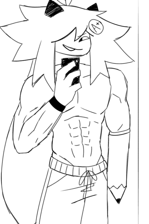 A Doodle For Twink Asshole To The Hunk! W