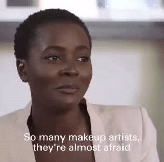 the-movemnt:Model Philomena Kwao on being black in a makeup chair: “They’re almost afraid to touch m