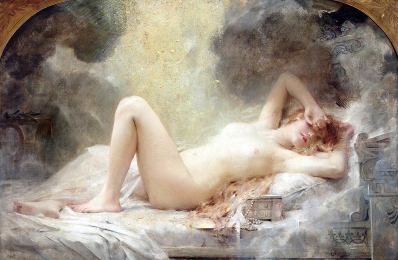 toledeol:  Danaë and the Shower of Gold Léon François Comerre 1908 