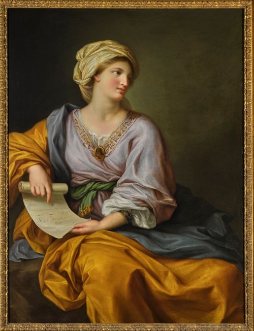 hildegardavon:Gavin Hamilton, 1723-1798Portrait of Emma Hamilton as a Sibyl, n/d, oil on canvas, 133