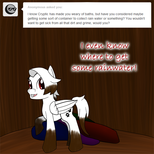 askpawprints:  Pawprints:…At least I’m all clean now. ((Sorry about the black