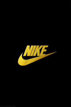 illest:  Gold Nike by illest