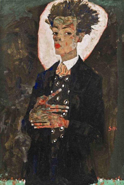 Egon Schiele, self portrait