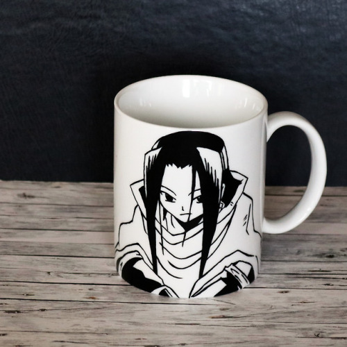 Something for the classics fans. Handpainted (no stencils, no stamps) Shaman King ceramic mugs. Hope