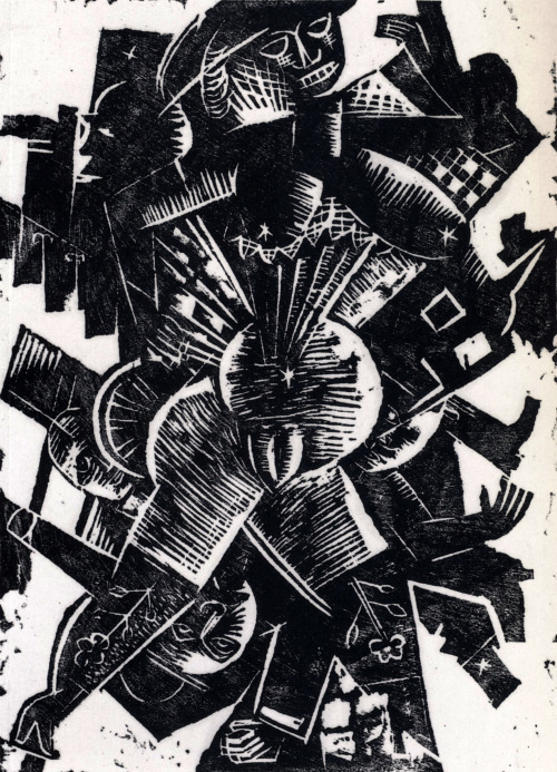 Apotheosis (Apotheose) from the portfolio Nine Woodcuts (Neun Holzschnitte), 1919 woodcut Otto Dix