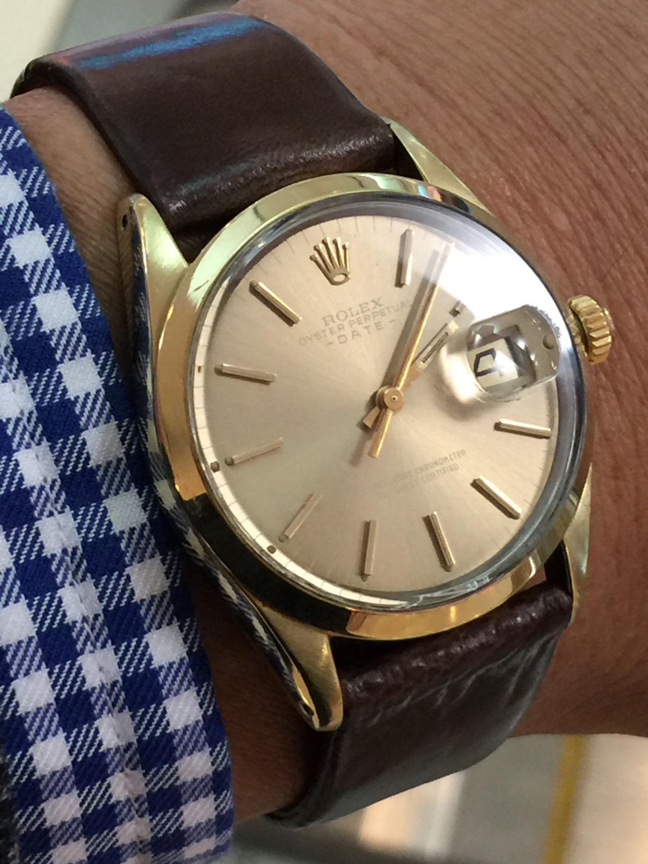 rolex 1550 gold cap