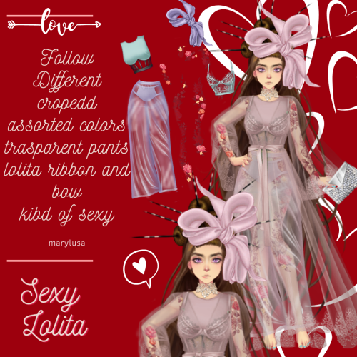  PACK MCL VALENTINES DAY 2021-BY MARYLUSAFinally after 4 days I am exhaustedI made 6 Looks for sucre