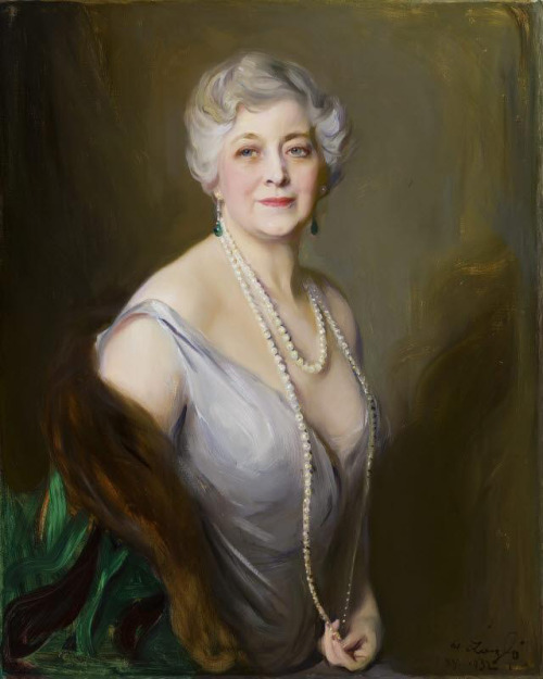 history-of-fashion: 1932 Philip de László - Portrait of Mrs. F. F. Prentiss(