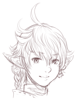 stuff… sketch of my shota husbando