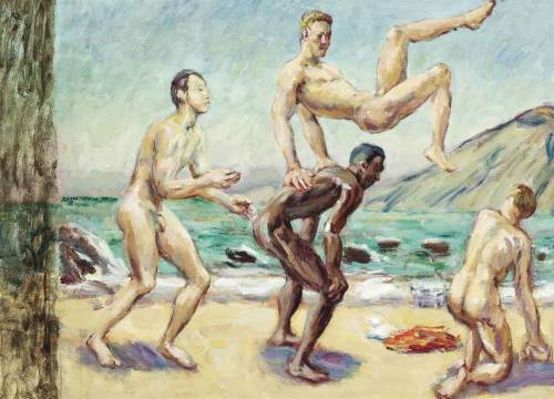 XXX Duncan Grant (British, 1885-1978), Boys Leapfrogging, photo