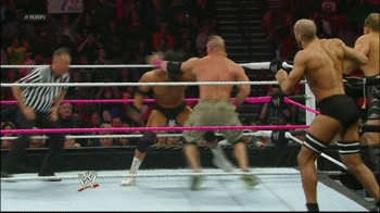 Let us all admire Antonio Cesaro as he bounces up and down! 