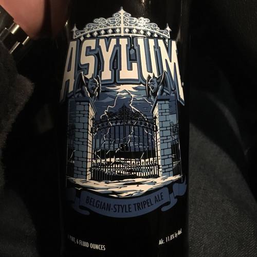 This shit is going to hit hard #Asylum #LeftCoastBrewing #12percent #BelgianTripelAle