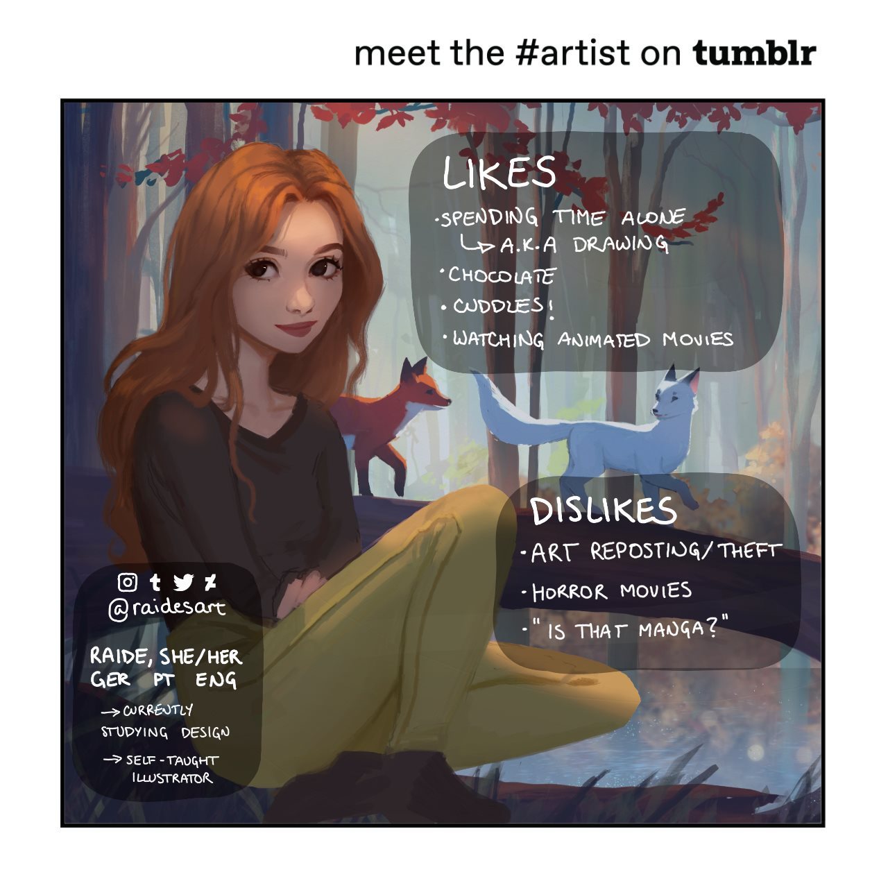 achterzijde lekkage Agrarisch Art on Tumblr — Meet the Artist: Raide Hi, I'm Raide (a.k.a....