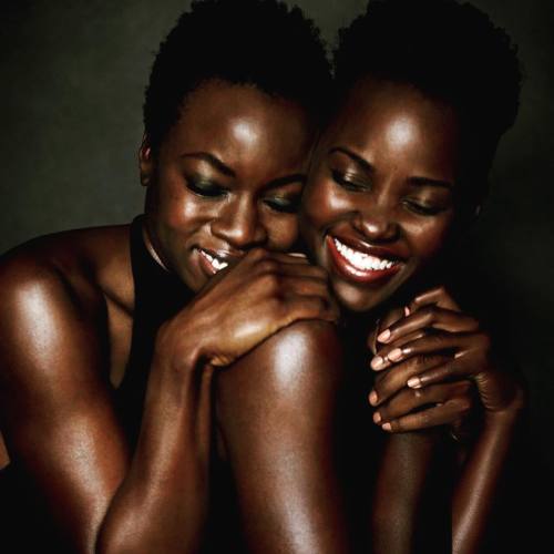 apif: Beautiful pic of @danaigurira and @lupitanyongo #blackgirlmagic #blackisbeautiful #blackactres