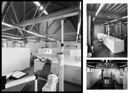 Office for a dentral pratice at Dufourstrasse, 7aZollikon, Zürich, Switzerland; 1988-90Pierre Zoelly