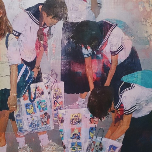 sojashin:  ‘Groups of Girls’ (1997) // Aida Makoto “Two groups of high-school girls - one from the c