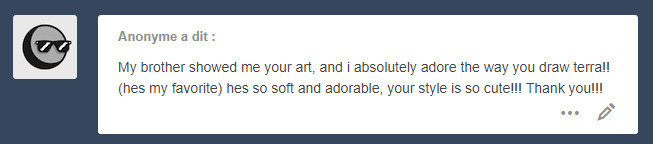 biananas:  Thank you so much !!♥♥ I like playing Terra a lot too ! Oh well the