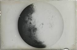 thinkingimages:  Gaston Barbière, Set of 3 glass negatives of the Moon, 1948, France, Signed, Glass negative, 6,5  X  9 cm 