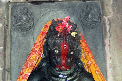Varahi at her temple, Bhubaneswara, Odisha