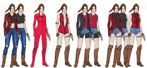 Claire Redfield outfit concept art