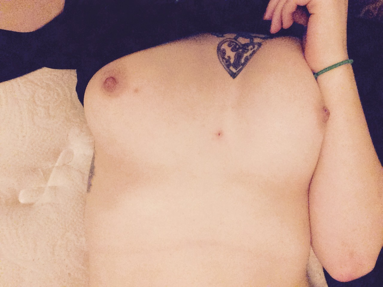 daddyandhisbarbie:  I love my small tits.