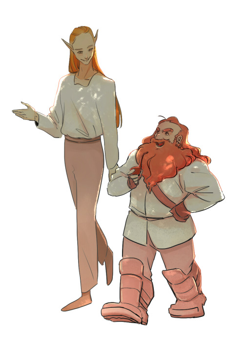 while looking for a subject for a cdchallenge.The part when Gimli and Legolas walk together in the f