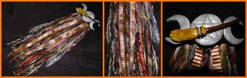 new witchy art barrette, find me at facebook Art Locs!