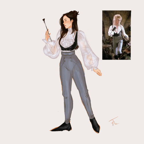 art-of-urbanstar:I’m back with some labyrinth spam starting with some outfit changes for Sarah. i me