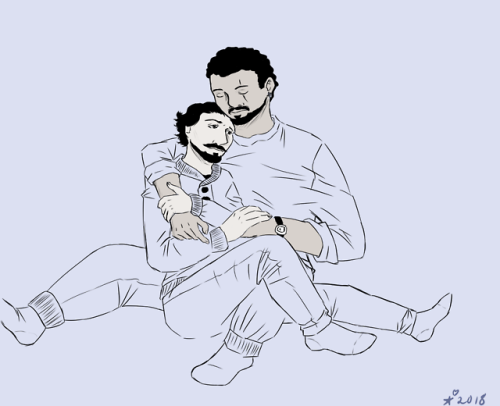 talvenhenkidraws: Sometimes after a long and hard day you just need a hug from your love and you end
