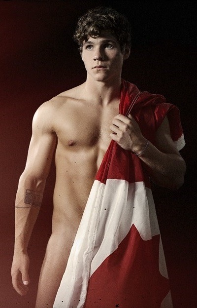 hot-guys-at-random:  Michael Hamm wearing nothing but a flag
