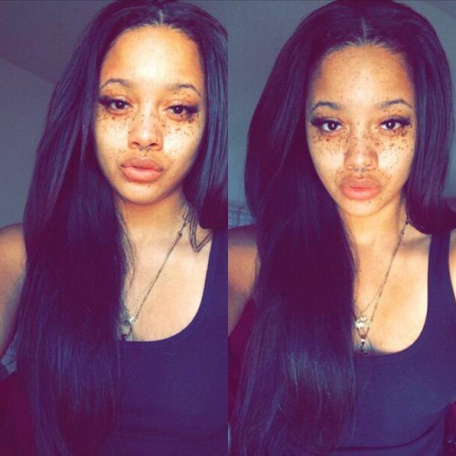 luvisblack:  #LuvIsBlack #BeautifulBlackWoman #BlackOutDay #FreckleFaceGoddess