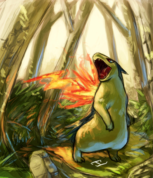 alternative-pokemon-art:  ArtistTyphlosion by request.