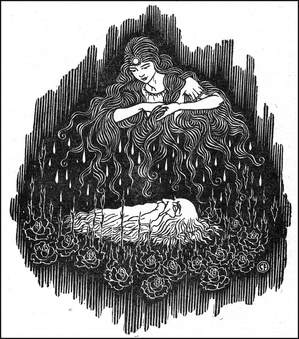 saveflowers1:  Art by Charles Folkard - “Princess Curdy.&ldquo; 